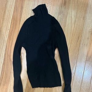 Universal Thread Black Ribbed Turtleneck Sweater